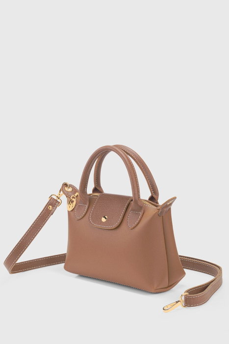 Zoozie Bags Bolso de Hombro de Cuero PU Marrón